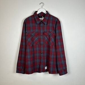 Wool Flannel Button-Up Shirt